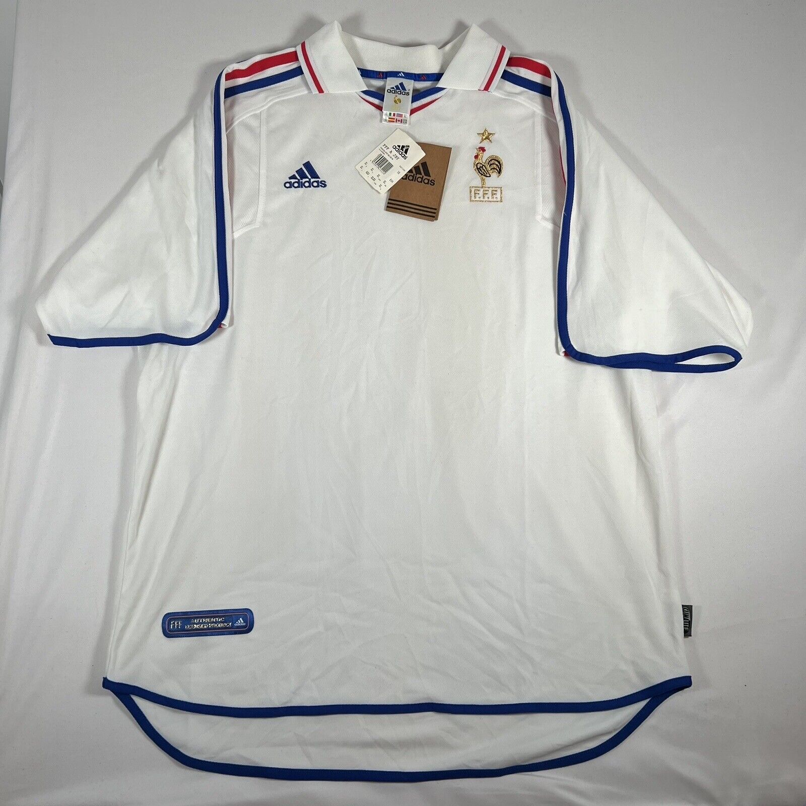 deadstock france 2000 away football shirt bnwt xl2