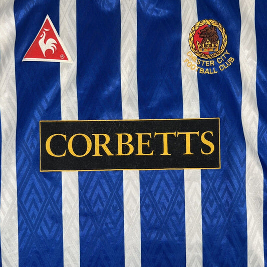 Chester City 1995/1996 Home Football Shirt  Large - Football Shirt Kingdom