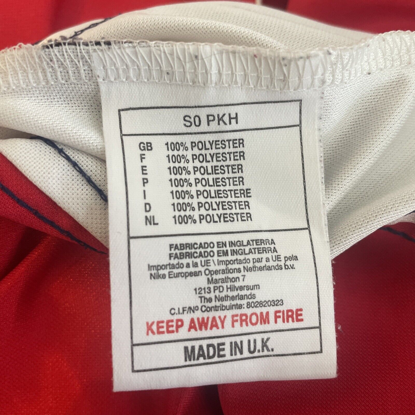 arsenal 1999 2000 home football shirt men s large4