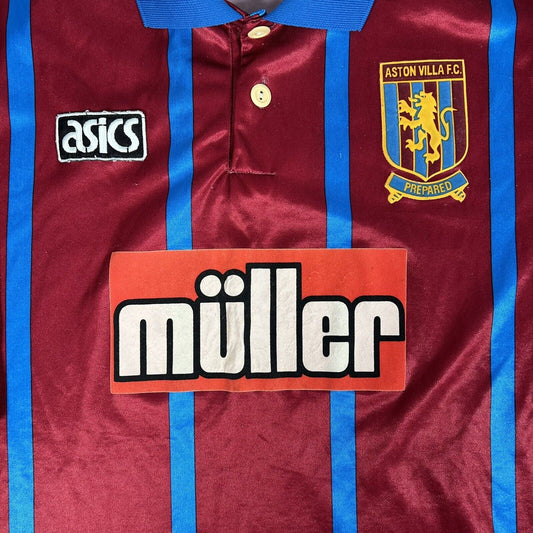 Aston Villa 1993/1994/1995 Home Football Shirt Men’s Large - Football Shirt Kingdom