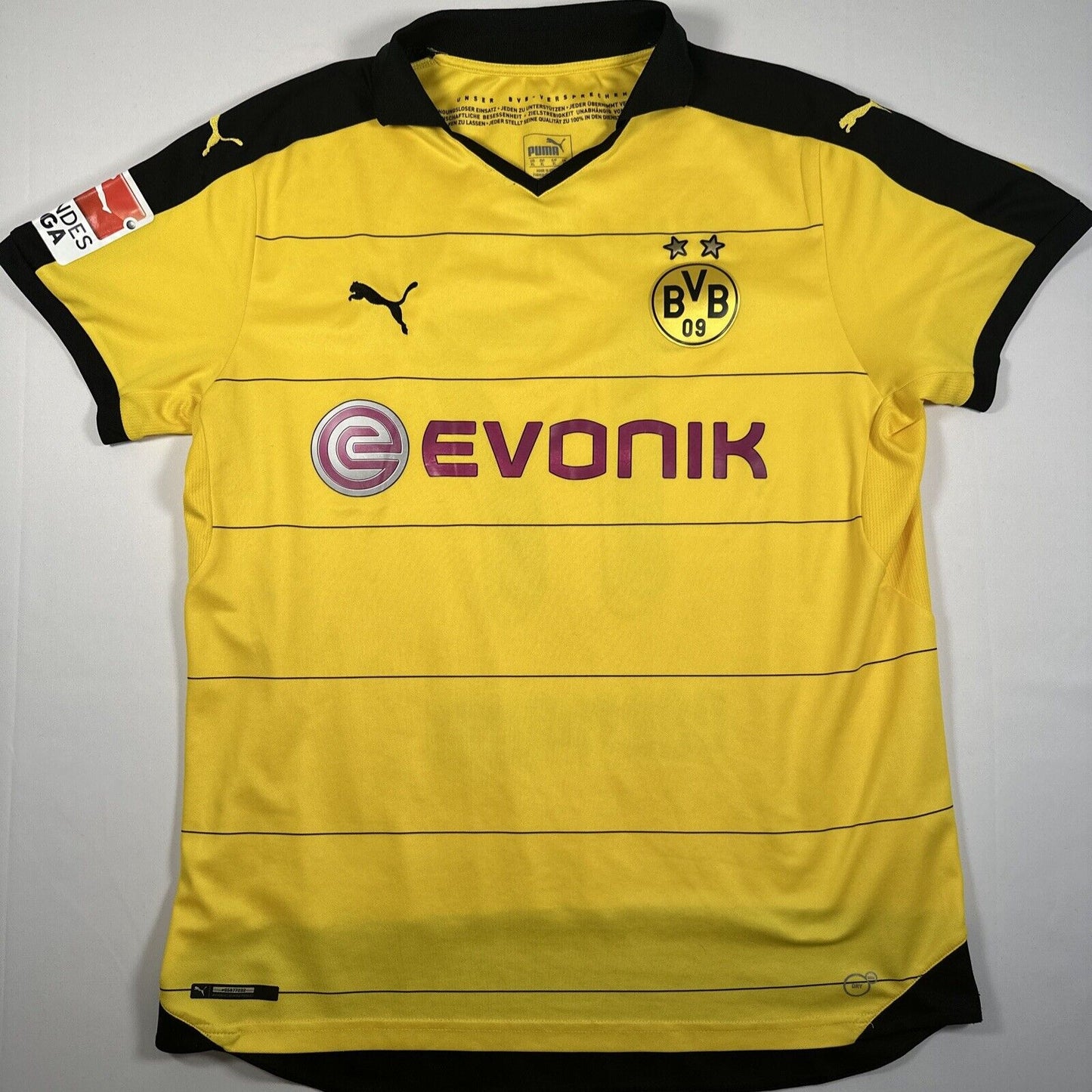 aubameyang 17 borussia dortmund 2015 2016 home football shirt xl3