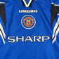 Manchester United 1996/1997/1998 Third Football Shirt Men’s Medium - Football Shirt Kingdom