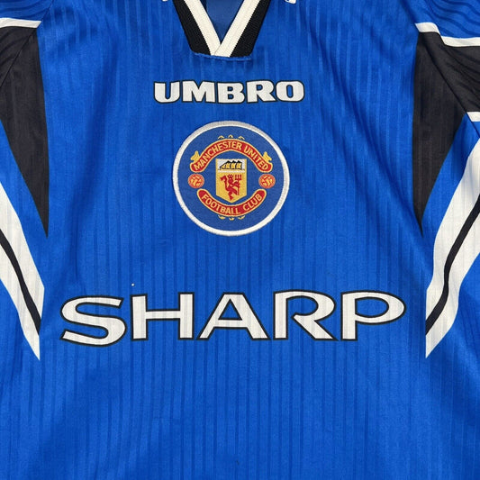 Manchester United 1996/1997/1998 Third Football Shirt Men’s Medium - Football Shirt Kingdom