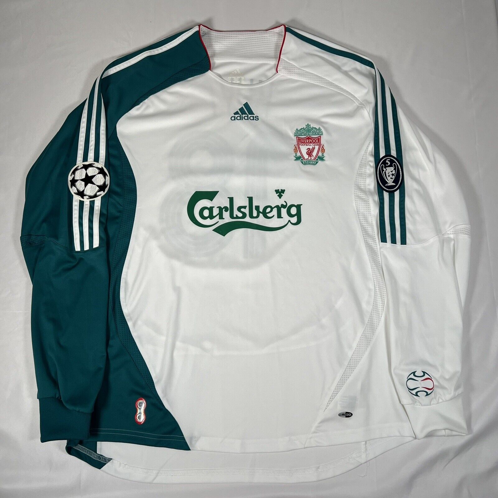kuyt liverpool 2006 2007 third football shirt long sleeve xl3