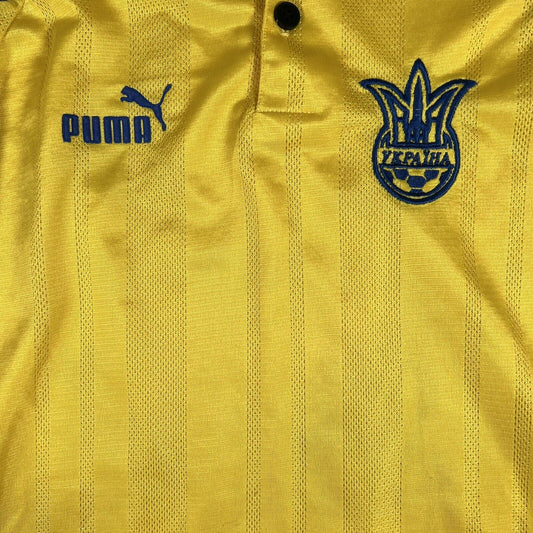 Ukraine 1998/1999/2000 Home Football Shirt  Medium - Football Shirt Kingdom