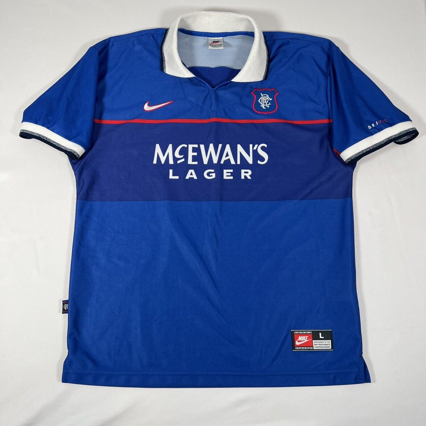 rangers 1997 1998 1999 home football shirt men s large2
