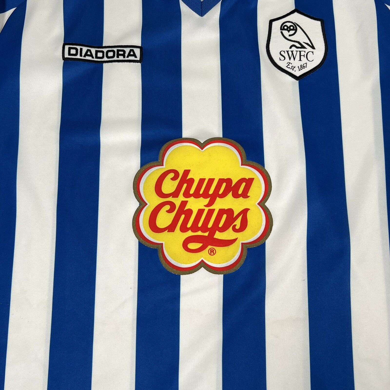 Sheffield Wednesday 2001/2002/2003 Home Football Shirt  XL - Football Shirt Kingdom