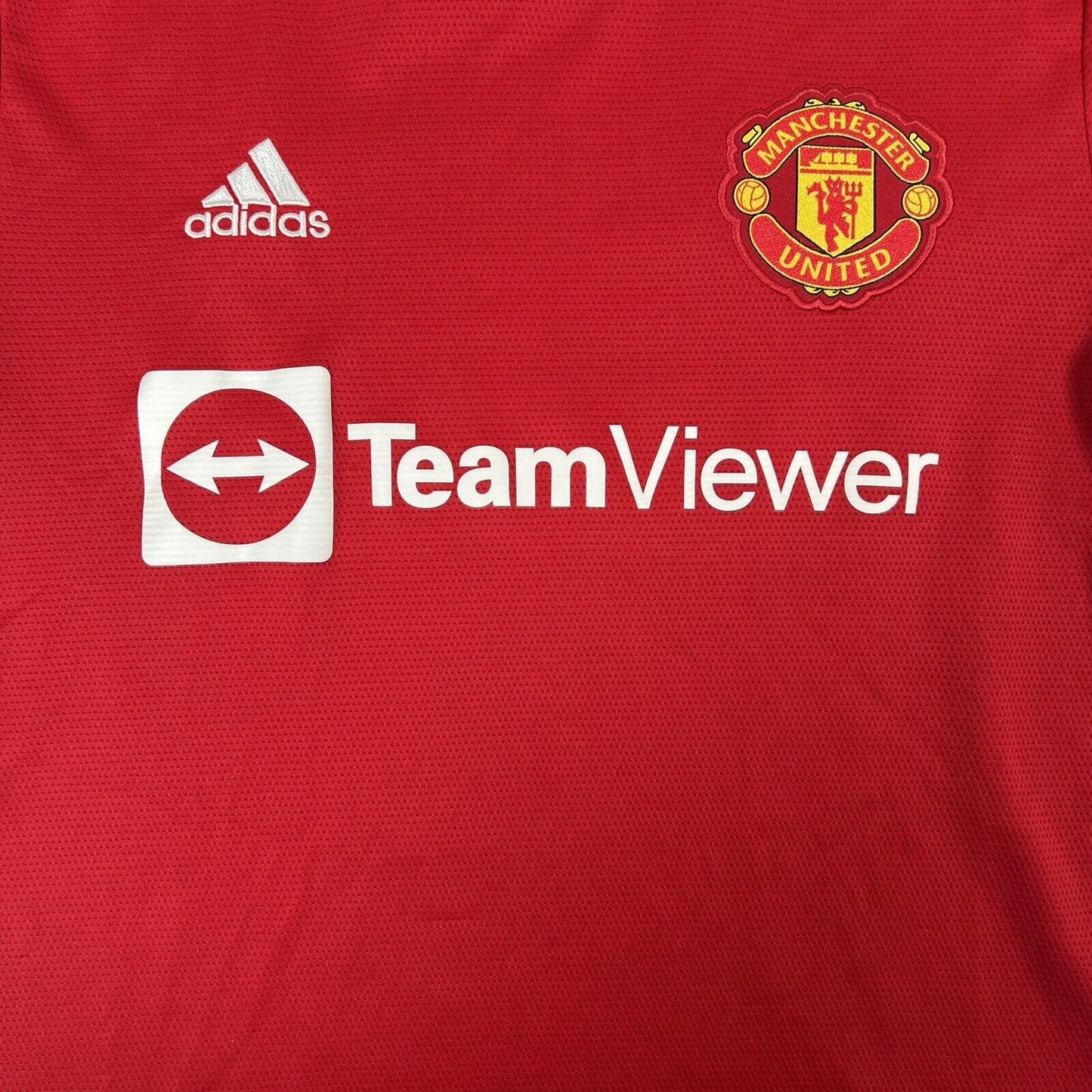 Manchester United 2021/2022 Home Football Shirt Large - Football Shirt Kingdom