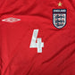 gerrard 8 england 2004 2005 2006 away football shirt men s large2