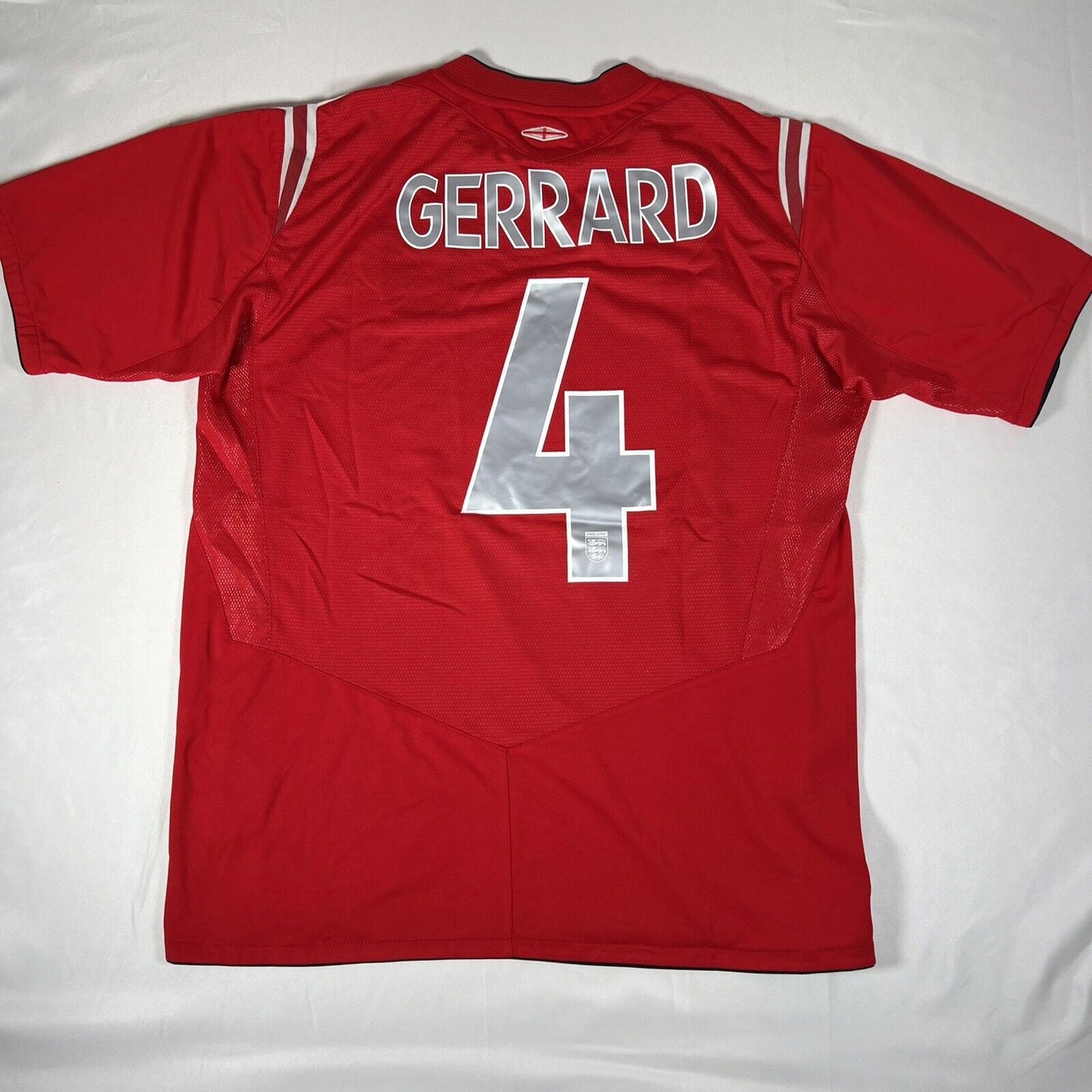 gerrard 8 england 2004 2005 2006 away football shirt men s large4