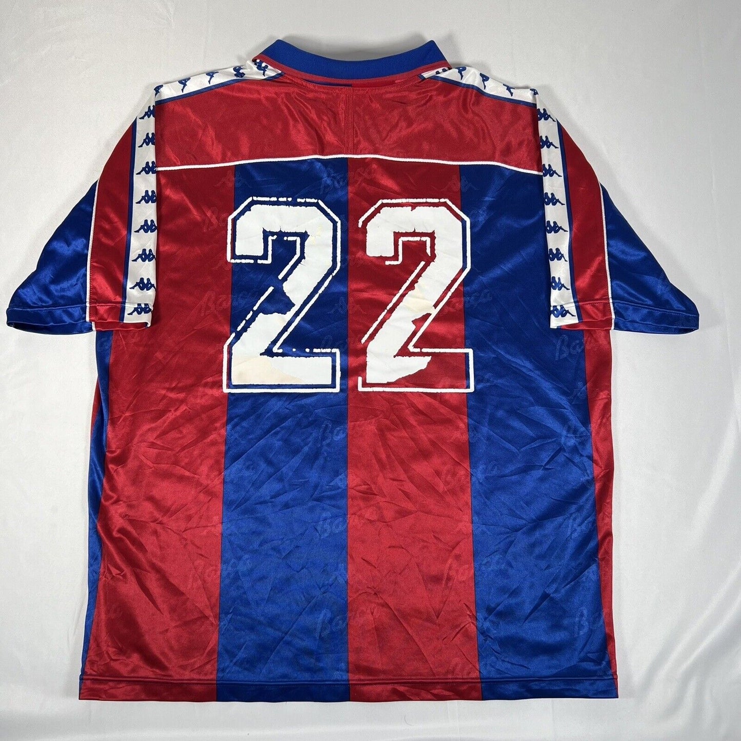 22 barcelona 1992 1993 1994 1995 home football shirt men s large3