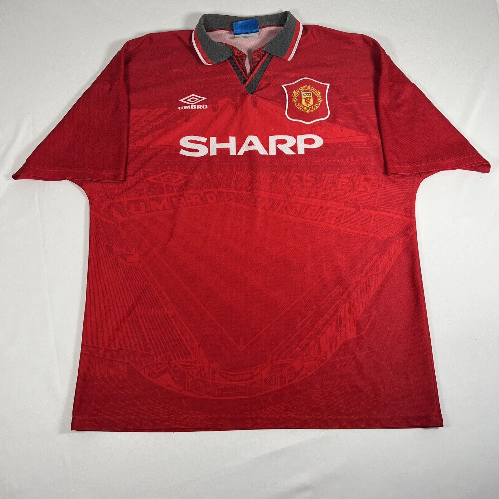 manchester united 1994 1995 1996 home football shirt xl2