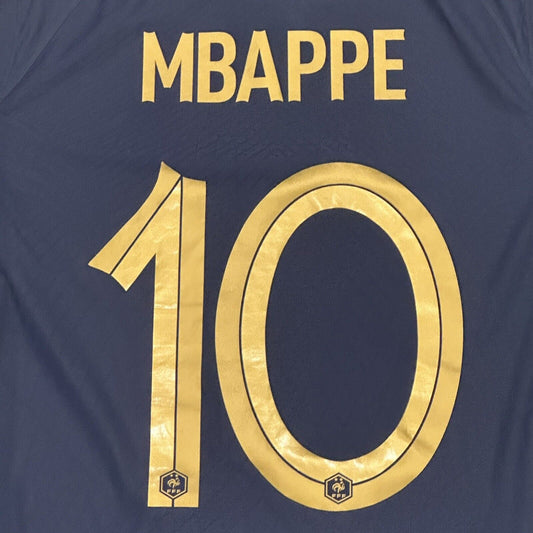 France MBAPPE 20 2022 World Cup Home Football Shirt Player Spec Medium - Football Shirt Kingdom