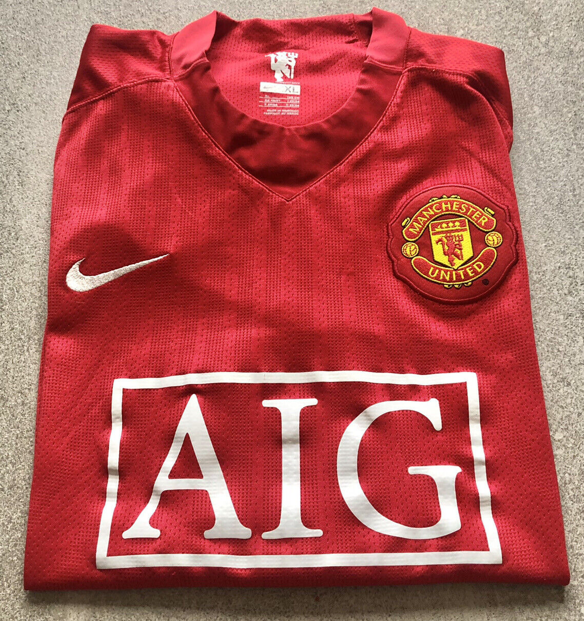 Ronaldo Manchester United 2007/2008/2009 Home Football Shirt Large - Football Shirt Kingdom