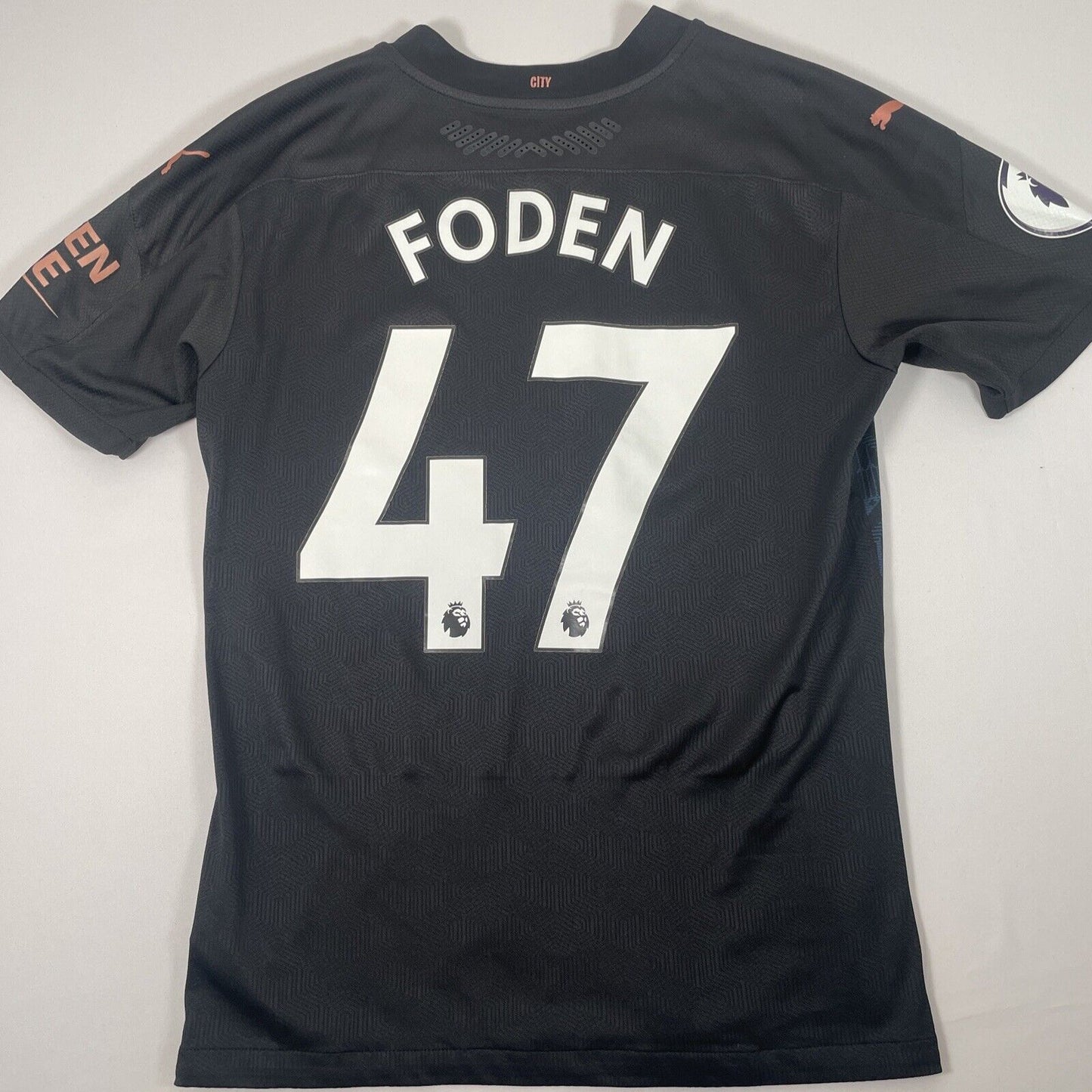 Manchester City FODEN 47 2020/2021 Away Football Shirt Player Spec Medium