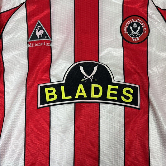 Sheffield United 1999/2000 Home Football Shirt  Medium - Football Shirt Kingdom