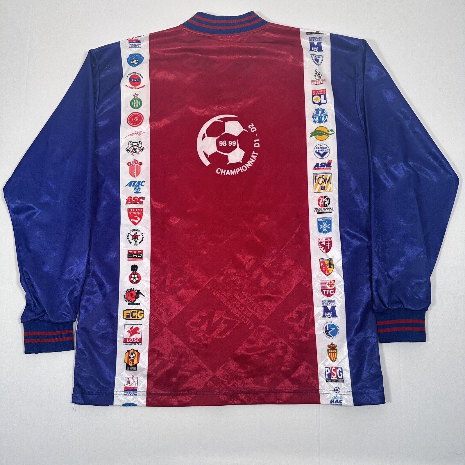 1998 1999 ligue 1 2 football shirt long sleeve large3