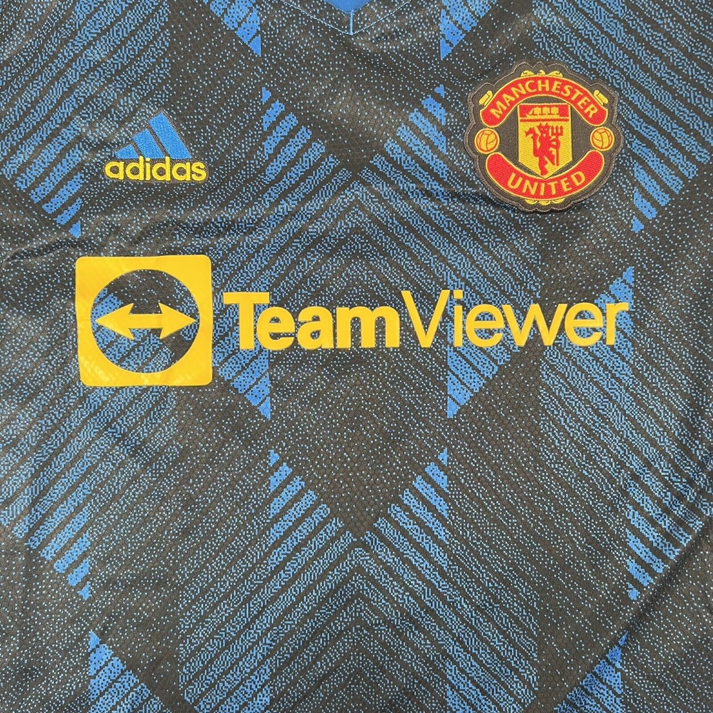 Manchester United 2021/2022 Third Football Shirt Large - Football Shirt Kingdom