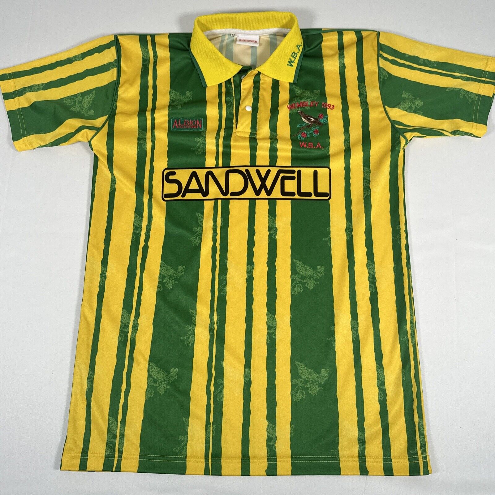 west bromwich albion 1992 1993 third wembley football shirt medium retro remake5