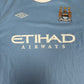 Manchester City 2009/2010 Home Football Shirt  Men’s XL - Football Shirt Kingdom