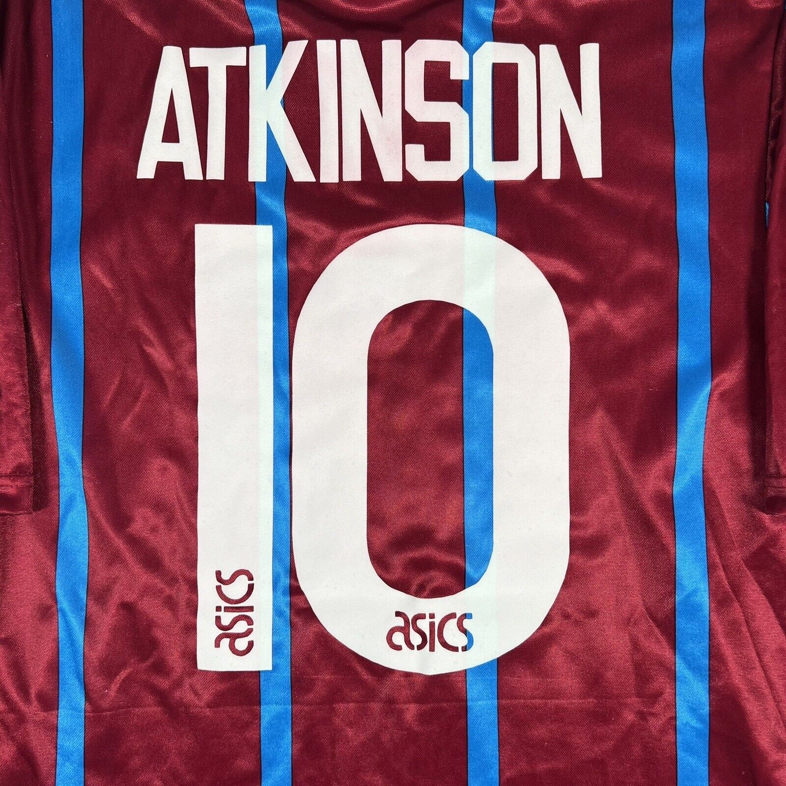 ATKINSON 10 Aston Villa 1993/1994/1995 Home Football Shirt Medium - Football Shirt Kingdom