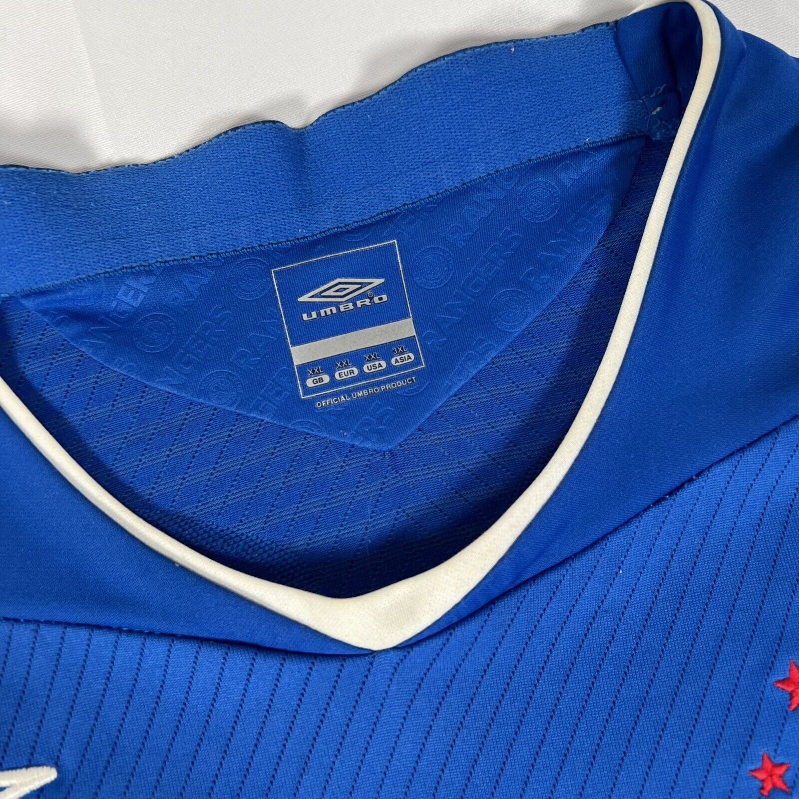 rangers 2008 2009 home football shirt xxl w patches4
