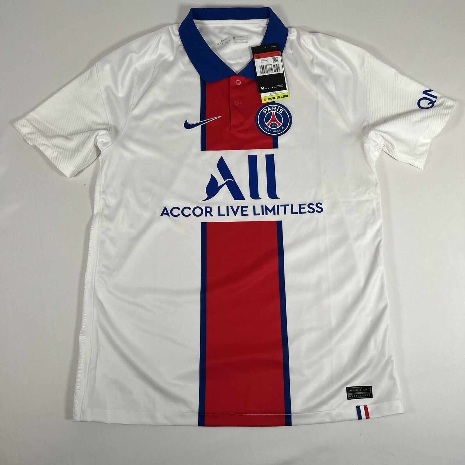 bnwt psg paris saint germain 2020 2021 away football shirt large3
