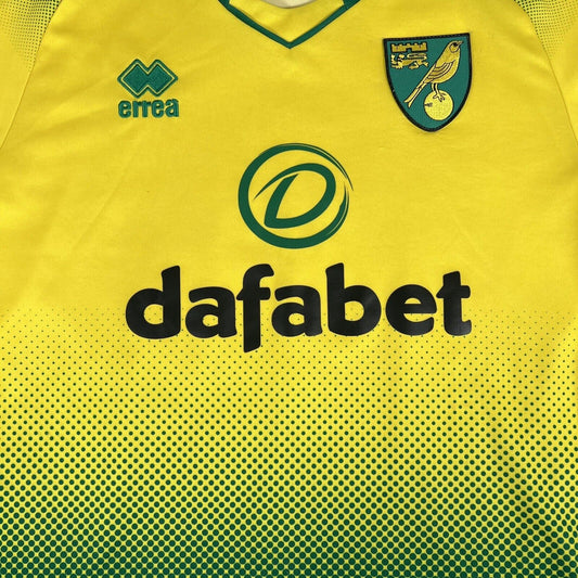 Norwich City 2019/2020 Home Football Shirt  Men’s XL - Football Shirt Kingdom