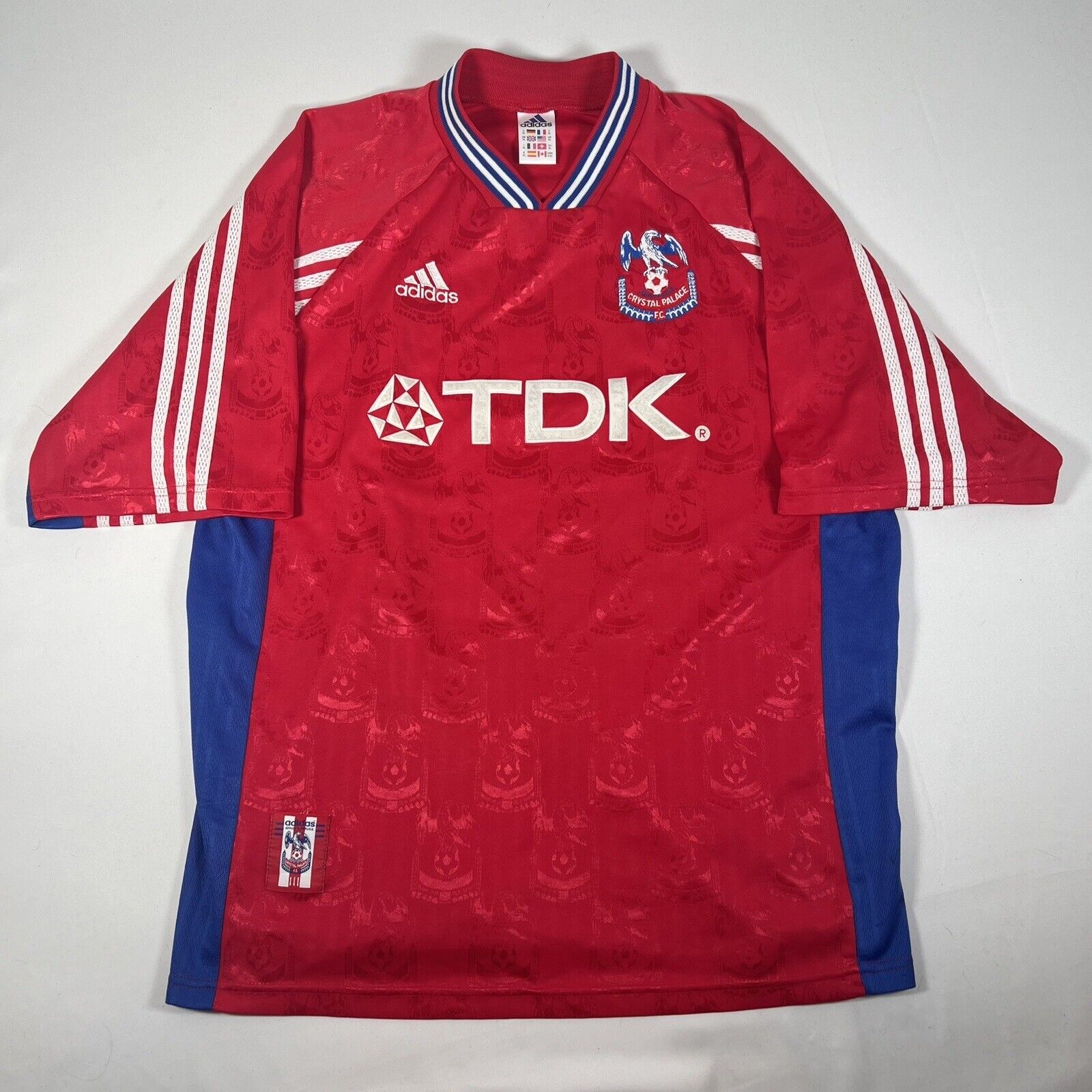 crystal palace 1998 1999 home football shirt men s xl2