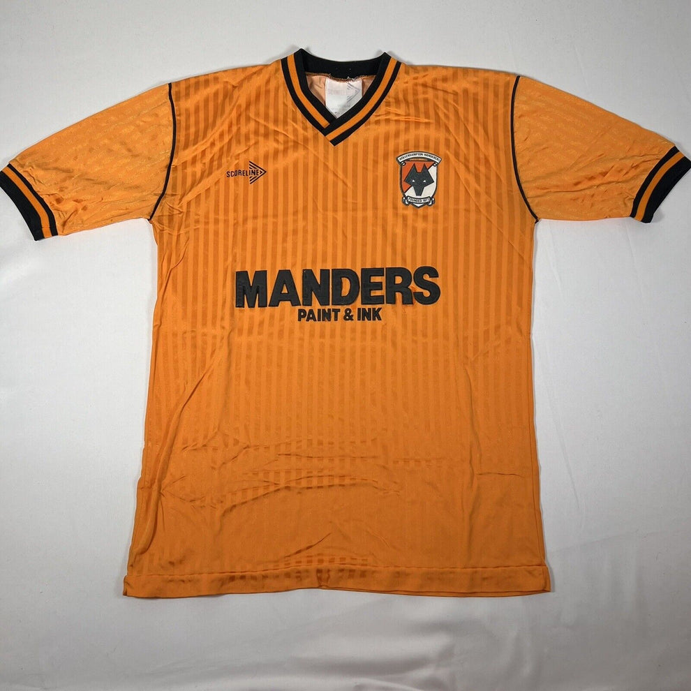 Wolves Kit 90s Wolverhampton Wolves 1989/1990 Home Football Shirt Medium – Football ...