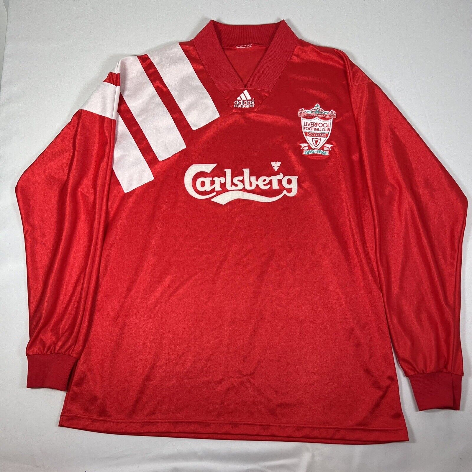 liverpool 1992 1993 home football shirt player spec long sleeve xl2