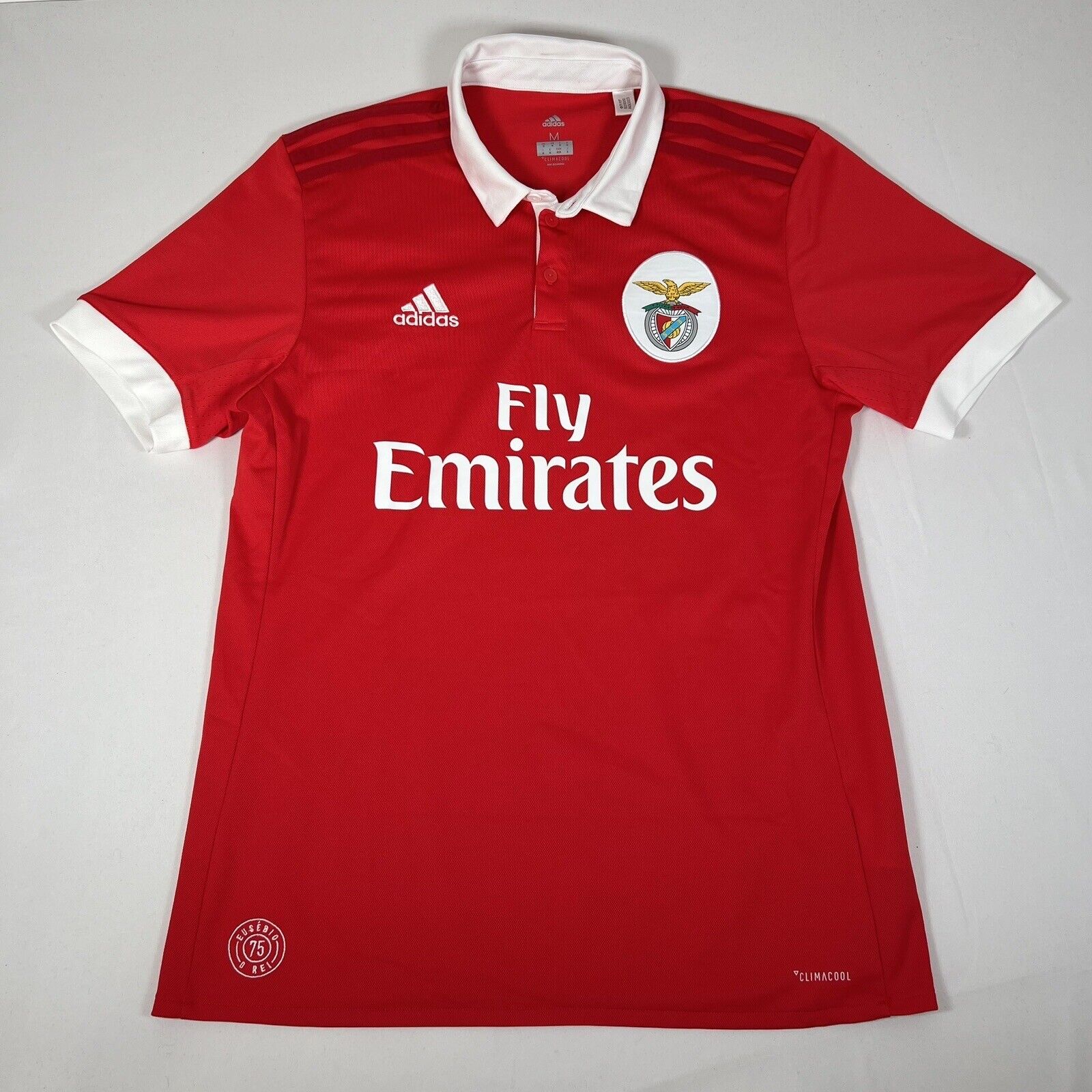 sl benfica 2017 2018 home football shirt men s medium2