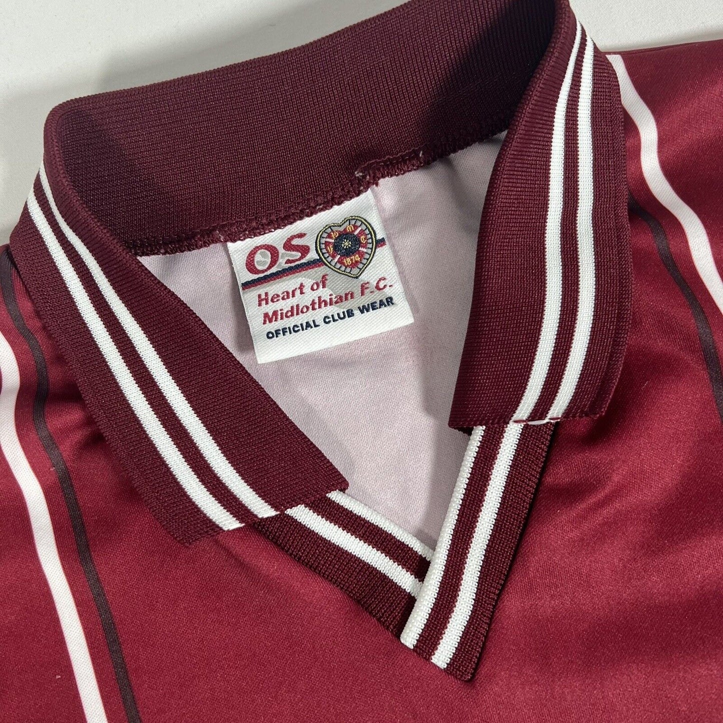 juanjo 20 hearts heart of midlothian 1999 2000 home football shirt large3