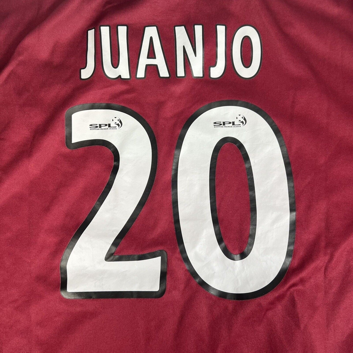 JUANJO 20 Hearts Heart Of Midlothian 1999/2000 Home Football Shirt Large - Football Shirt Kingdom