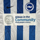 Brighton 2015/2016 In The Community 25 Year Boxed Home Football Shirt Small - Football Shirt Kingdom