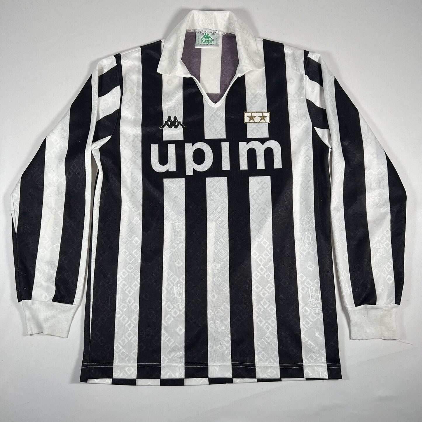 Juventus 1989/1990 European Home Football Shirt Long Sleeve Large