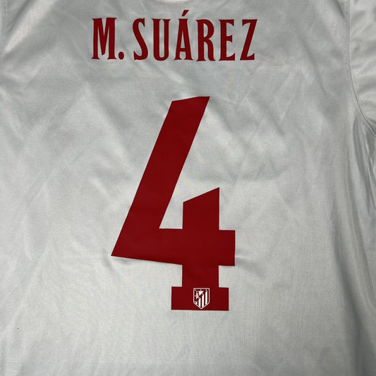SUAREZ 4 Atletico Madrid 2014/2015 Away Football Shirt Medium - Football Shirt Kingdom