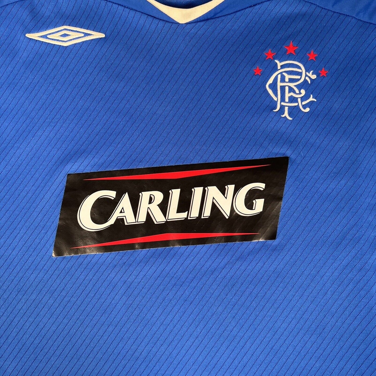 Rangers 2008/2009 Home Football Shirt  XXL W/Patches - Football Shirt Kingdom