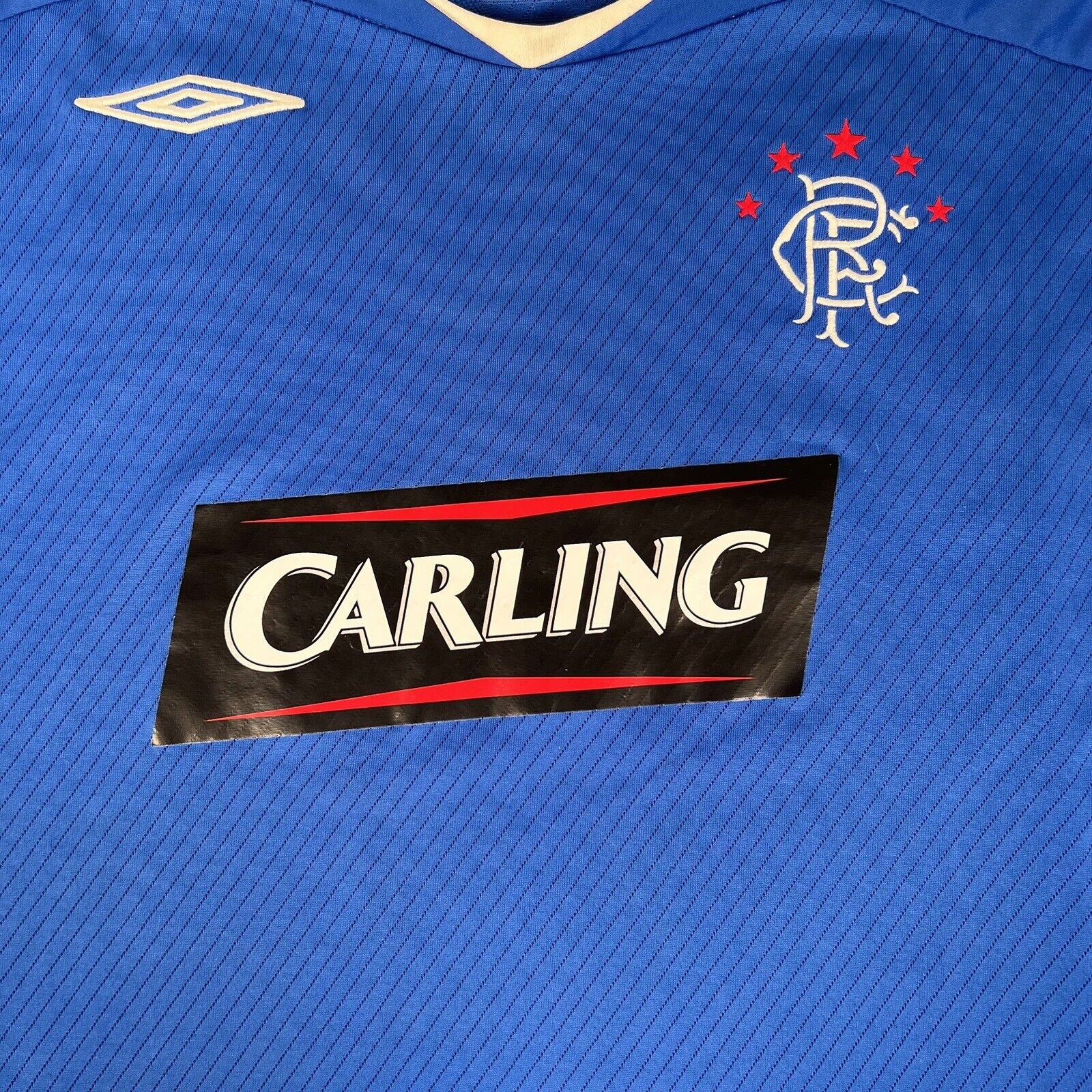 Rangers 2008/2009 Home Football Shirt  XXL W/Patches - Football Shirt Kingdom