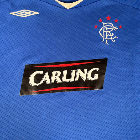 Rangers 2008/2009 Home Football Shirt  XXL W/Patches - Football Shirt Kingdom