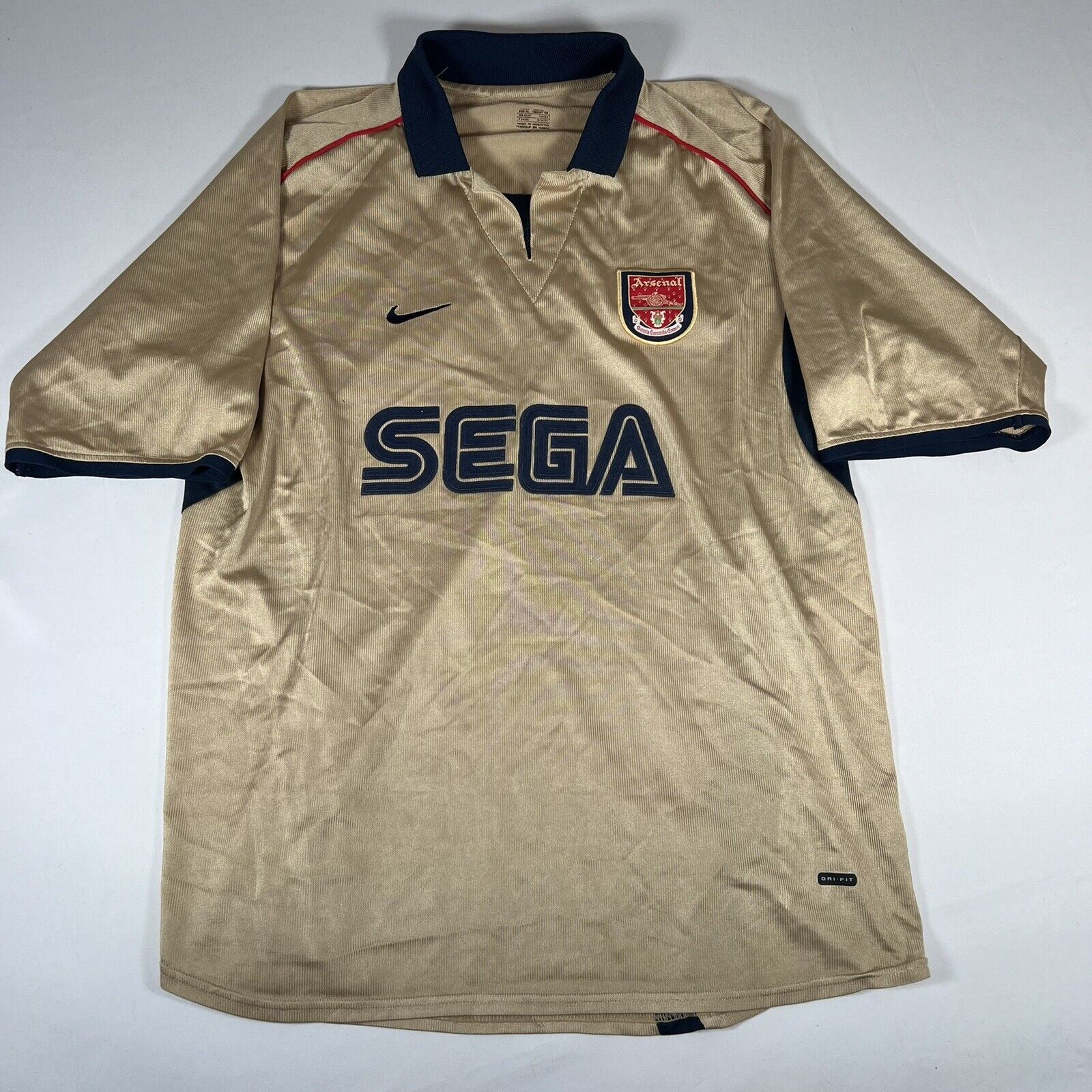 arsenal 2001 2002 away football shirt men s xl2