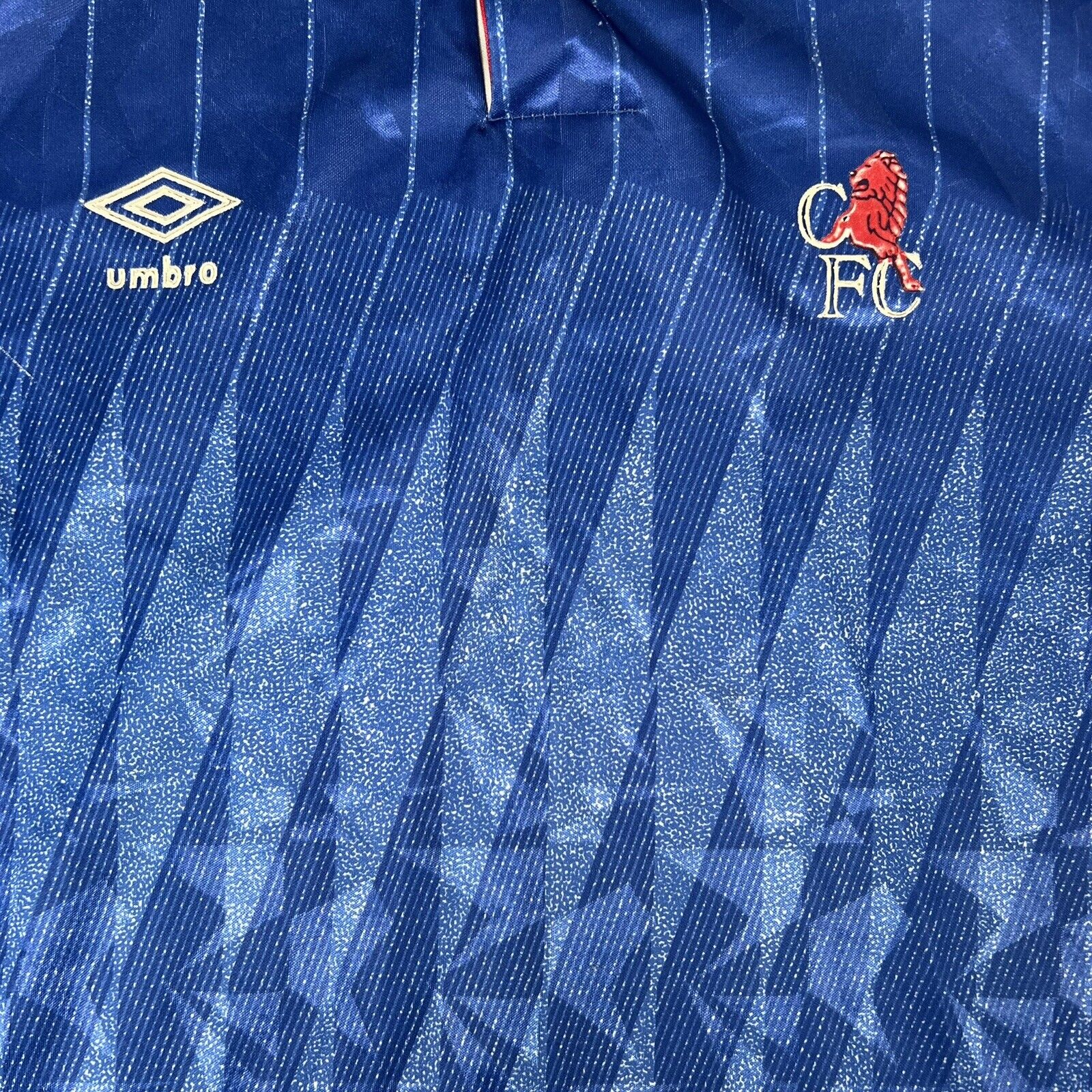 Chelsea 1989/1990/1991 Home Football Shirt  Large - Football Shirt Kingdom