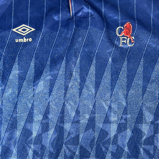 Chelsea 1989/1990/1991 Home Football Shirt  Large - Football Shirt Kingdom