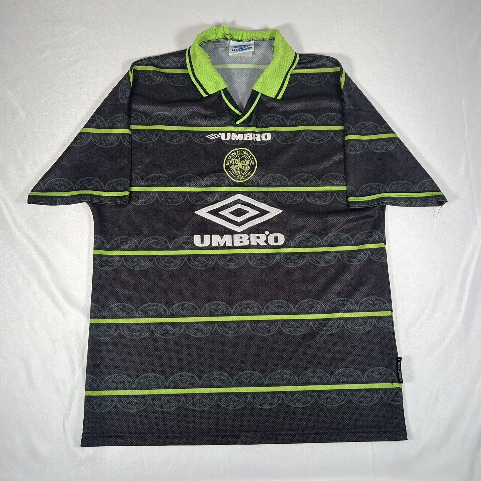 celtic 1998 1999 away football shirt men s large xl2