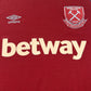 West Ham United 2020/2021 Home Football Shirt  Men’s XL - Football Shirt Kingdom