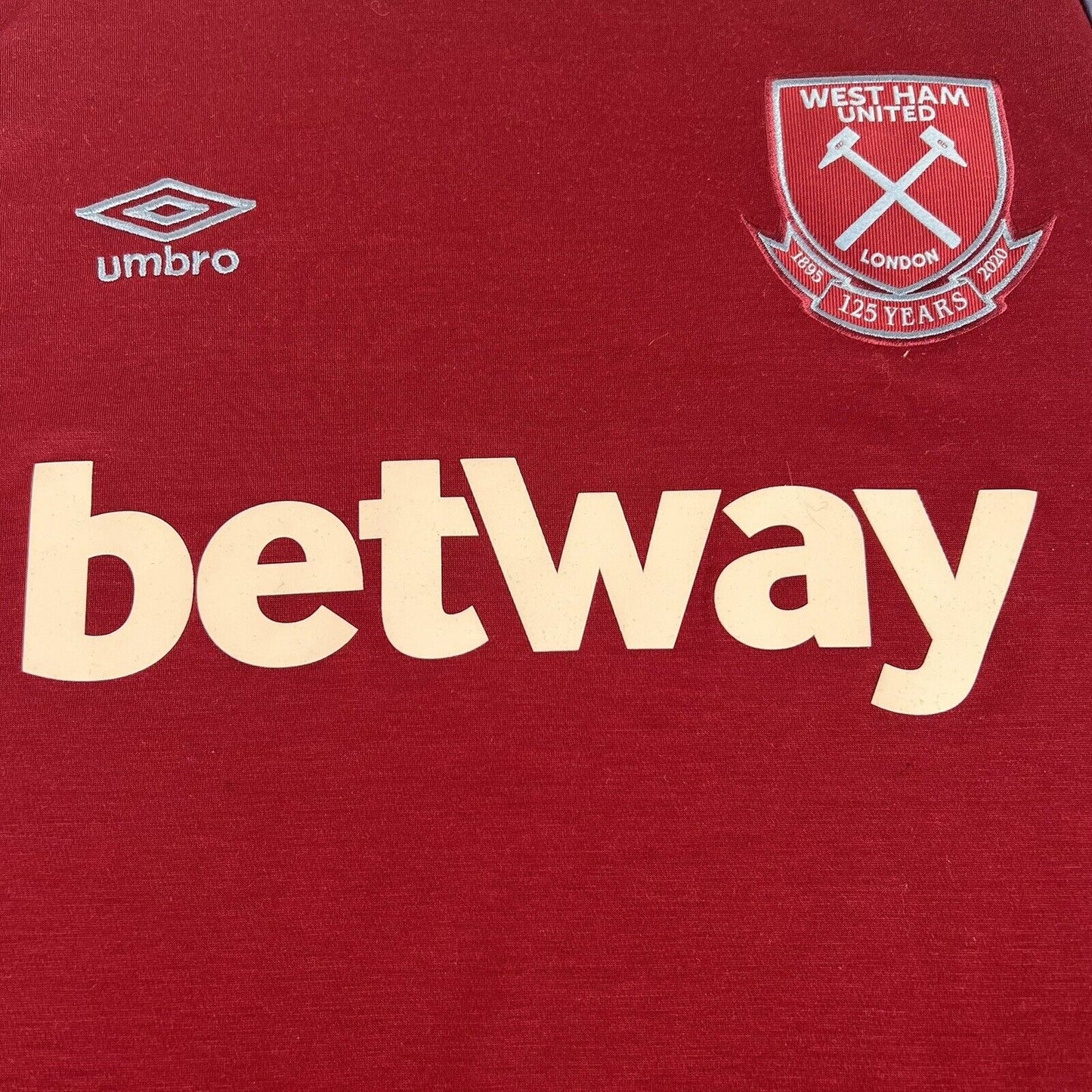 West Ham United 2020/2021 Home Football Shirt  Men’s XL - Football Shirt Kingdom
