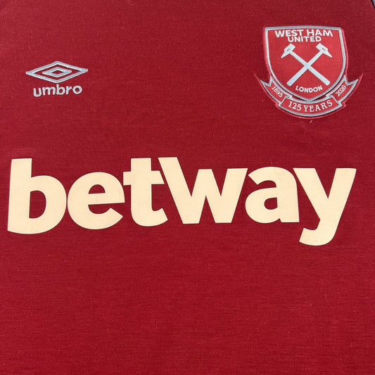 West Ham United 2020/2021 Home Football Shirt  Men’s XL - Football Shirt Kingdom