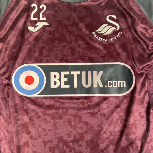 RODON 22 Swansea City 2018/2019 Football Training Issued/Worn Shirt Medium - Football Shirt Kingdom