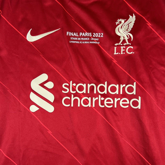 Liverpool 2021/2022 UCL FINAL Home Football Shirt  Large - Football Shirt Kingdom