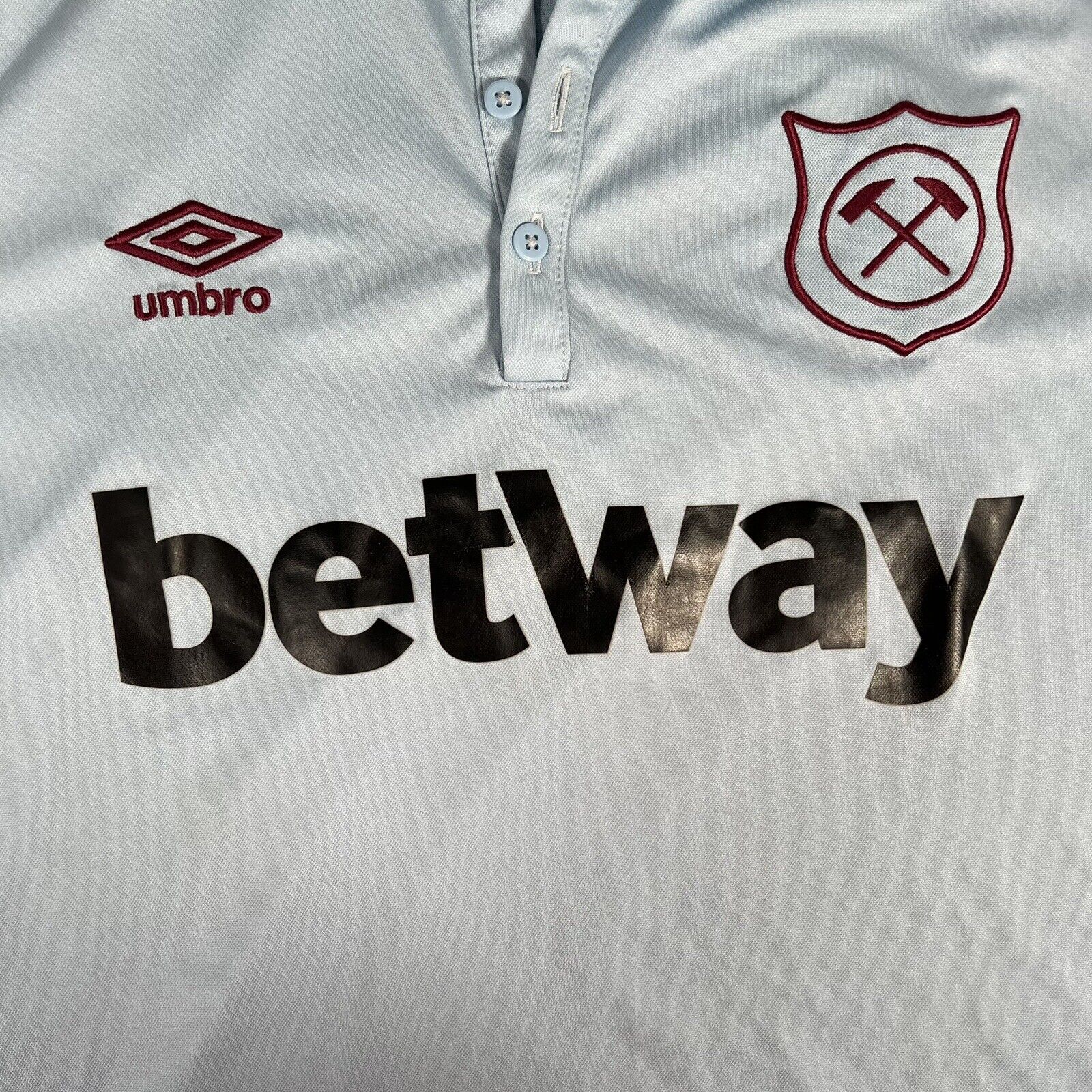 West Ham United 2017/2018 Third Shirt  Men’s Medium - Football Shirt Kingdom